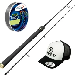 Allround Spinn-Set für Einsteiger & Fortgeschrittene – Sportex Curve 210 + Climax 0,25 + Cap