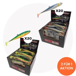 Baitfisch Vorrat XXL - Jackson Baitfish 15 cm Firetiger + Blue Bleak Bulks