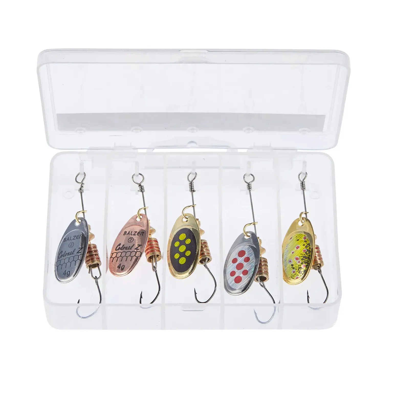 Balzer Colonel Spinnersortiment, 5 Stück bleifrei Spinner-Set