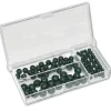 Behr Premium Gummiperlen-Sortiment 2 – Angeln Set 6 Größen / 100 Stück + Box