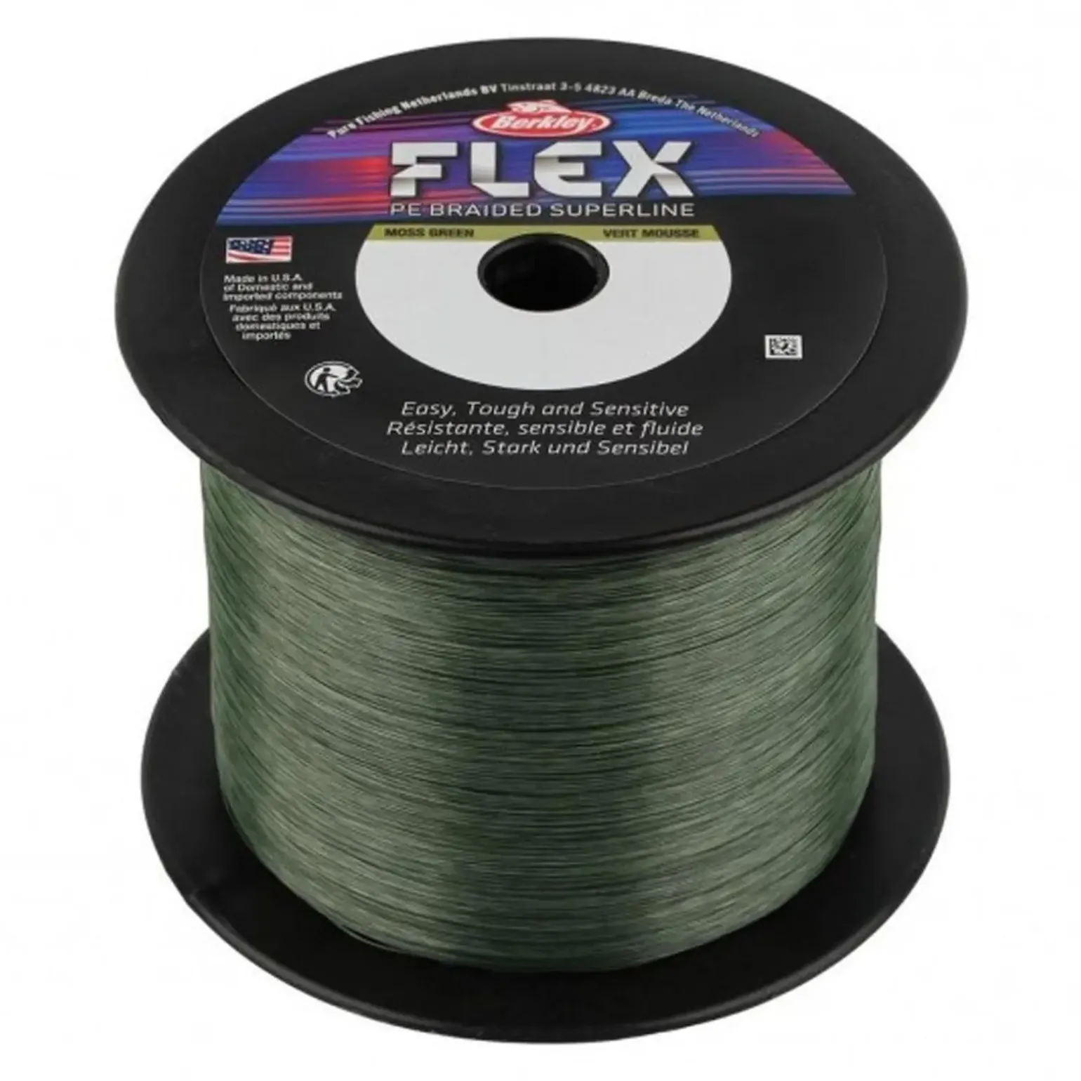 Berkley Flex Braid 0,20mm moss green Geflochtene Angelschnur Wunschlänge