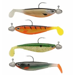 Berkley Sick Flanker 10cm 4 St. Pre-Rigged Gummifisch-Set