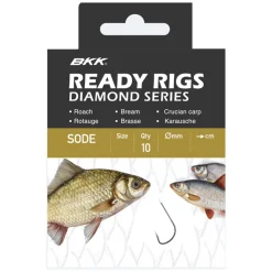 BKK Ready Rig Diamond-Sode NI 6#, Ø 0,18 Allround Vorfachhaken gebunden