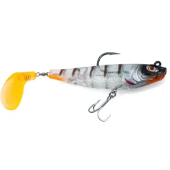 Chasebaits The Swinger 150 Rigged 15cm Brown Tiger Gummifisch montiert