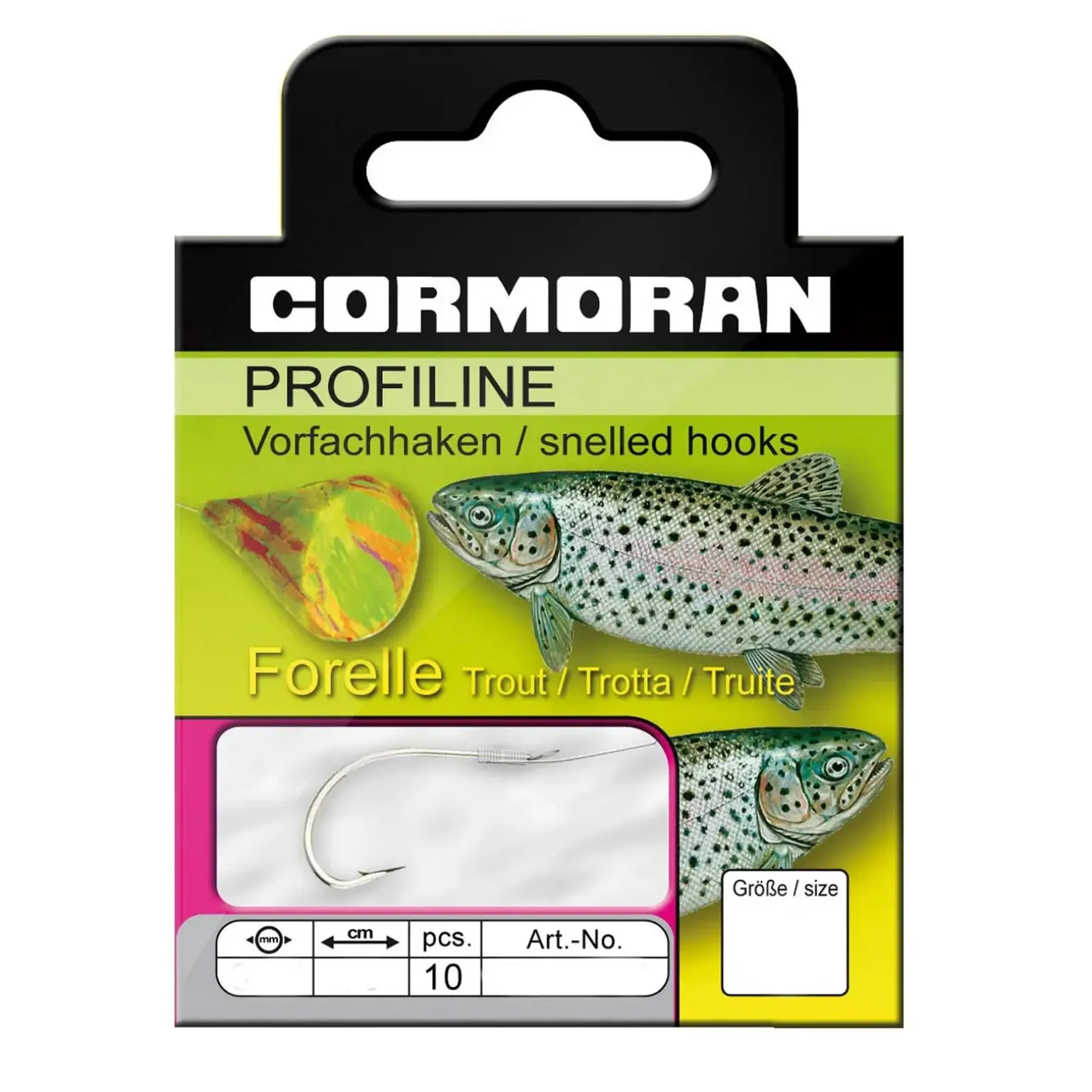Cormoran Profiline Forellenhaken gebunden Gr10 0,20mm