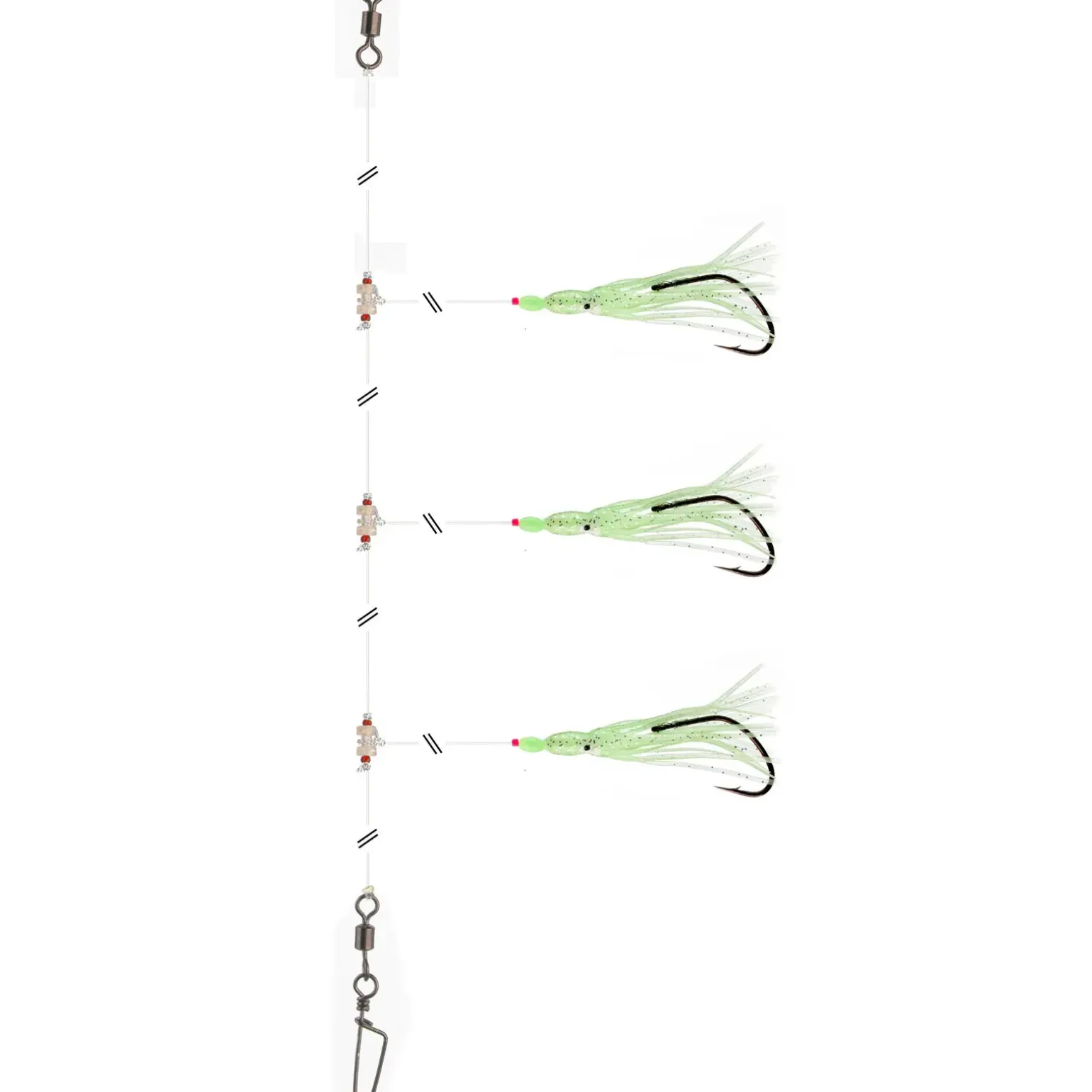 Daiwa Grand Wave Dorsch/Köhler Norwegen Vorfach Glow Octopus 7/0