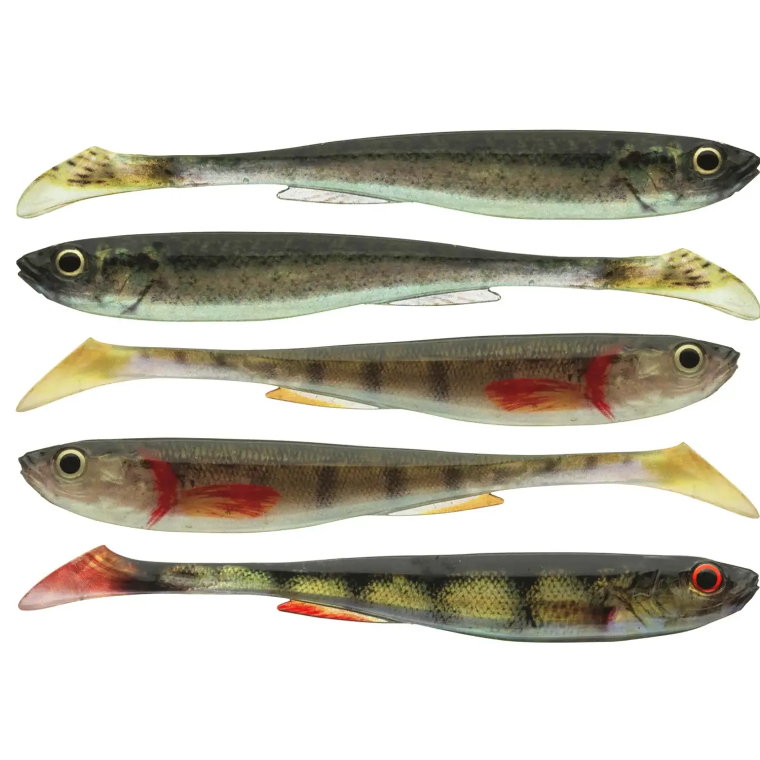 Daiwa Prorex Real Slim Shady Live Color Set 7.5cm 5pcs. Gummifisch