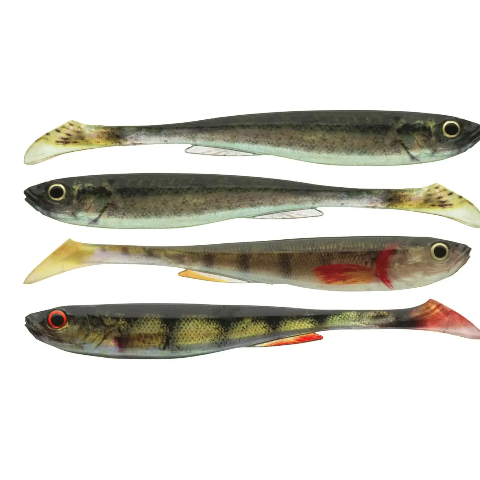 Daiwa Prorex Real Slim Shady Live Color Set 13.5cm 4pcs. Gummifisch