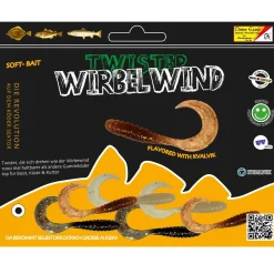 Dieter Eisele Twister Wirbelwind Set 8cm 6 Stk Natural Meeres Gummiköder Sortiment