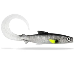 FishingGhost Renky Shad CRL 35cm Curly Tail White Fish Pearl Gummifisch