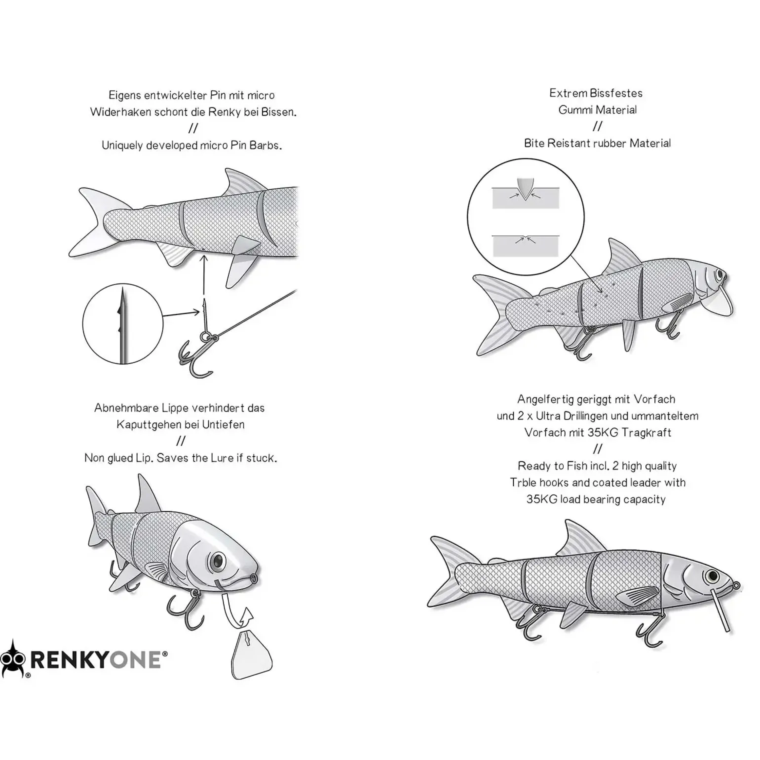 FishingGhost RenkyOne 25cm Purple Crystal Hybrid Swimbait