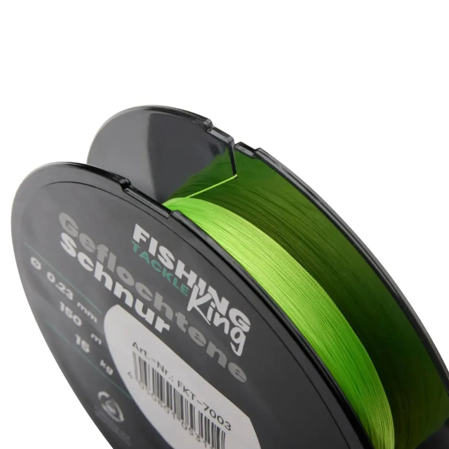Fishing-King Tackle 8-fach Geflochtene Schnur Chartreuse 150m 0,23mm Hecht
