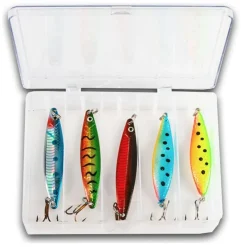 Fladen Deluxe Meerforellenblinker Set mit Box 5 Stück 18g Angelset