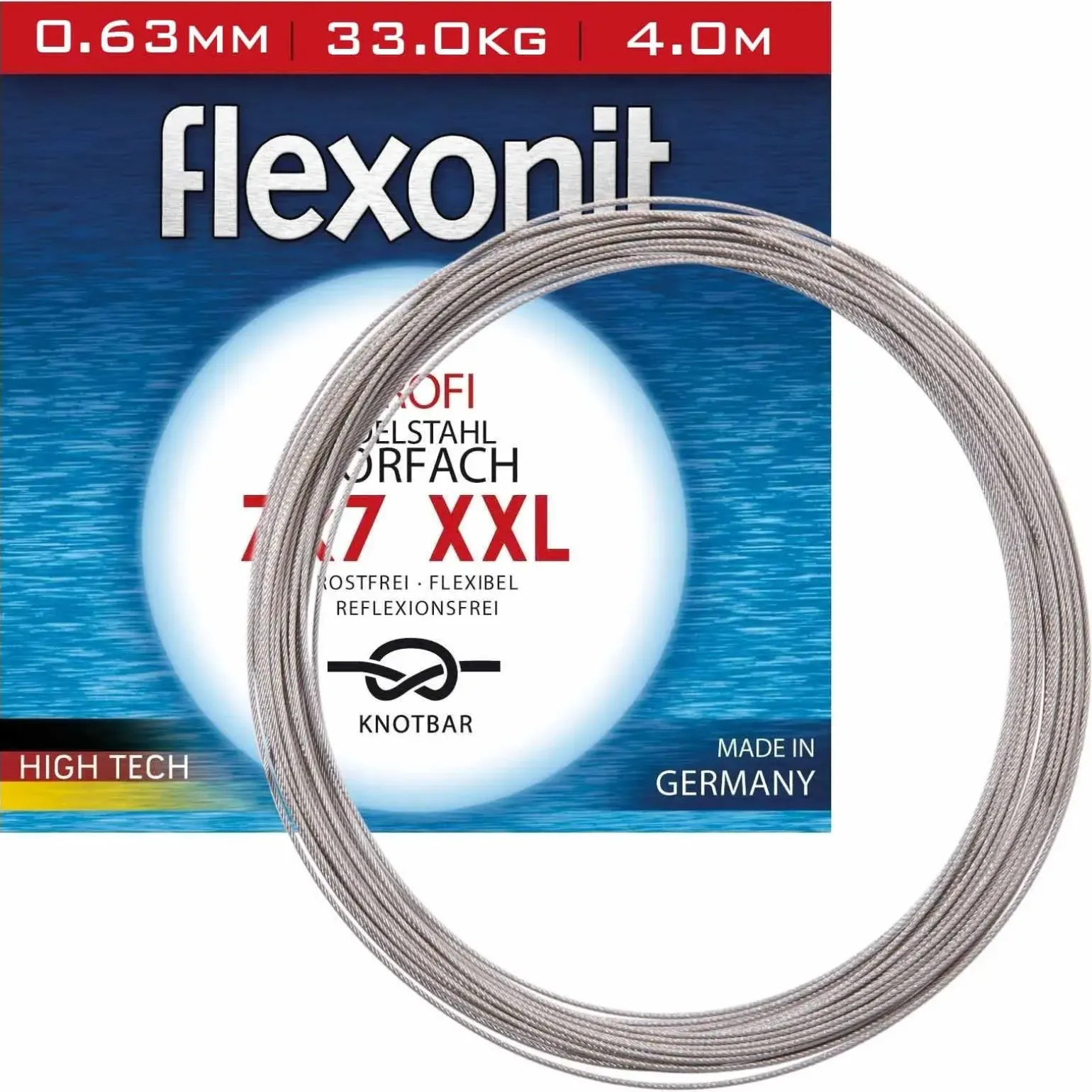 flexonit 7x7 XXL 4m 1,00mm 80,0kg Stahlvorfach