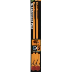 Fox Edges Curve Short Fluoro D-Rig Größe 2 30lb Illusion 2Stk. Karpfen Rig