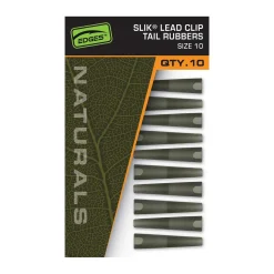 Fox Naturals Sz10 Slik Lead Clip Tail Rubber Karpfen-Zubehör