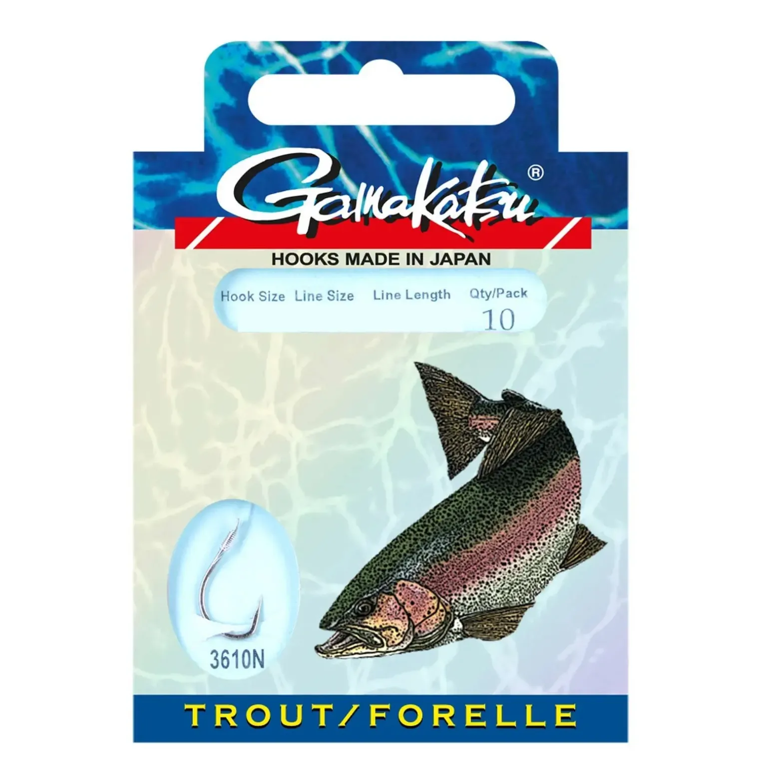 Gamakatsu Forelle 3610N Gr.12 Vorfachhaken