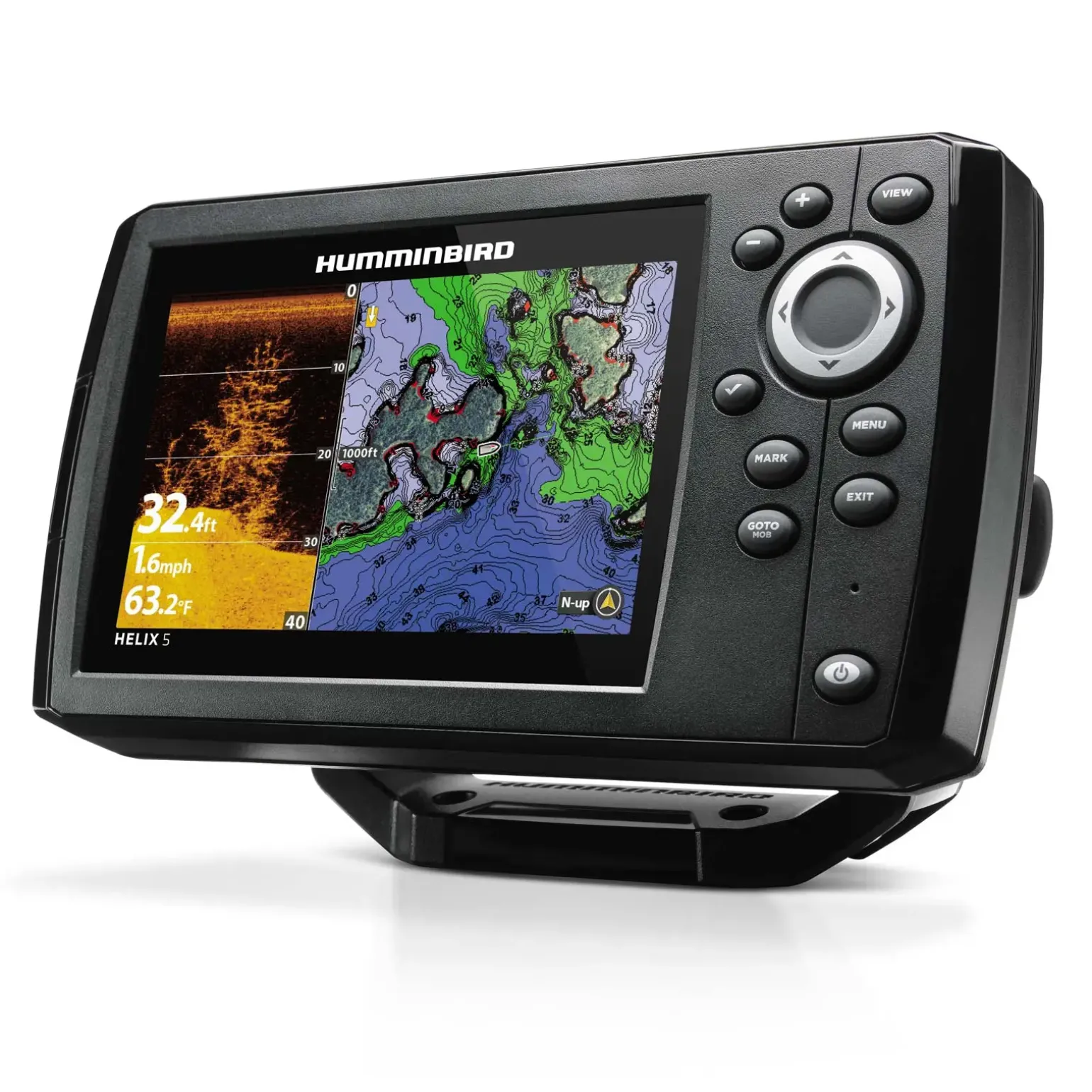 Humminbird Helix 5 Chirp GPS DI G3 Down Imaging GPS Kartenplotter Echolot - Komplett mit Geber