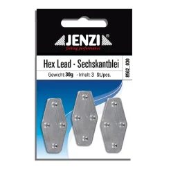 Jenzi 30g 3Stk Sechskantblei
