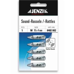 Jenzi Gummifisch Glas-Rassel 16x4mm