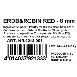 Jenzi Hookbait Pellets mit Loch - Feederköder 8mm Erdbeere&Robin Red 200g