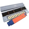 Jenzi Kunststoff-Box 45x7,5x4cm mit Spulen und Schere