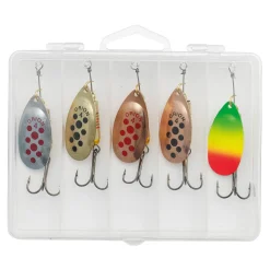 Kinetic C Angeln Spinner Angelköder Angelset - 5 Raubfischspinner 7g mit Box