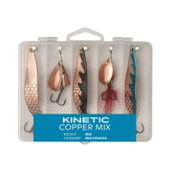 Kinetic Copper Mix Spinnköder Set bleifrei – Angelset Raubfisch