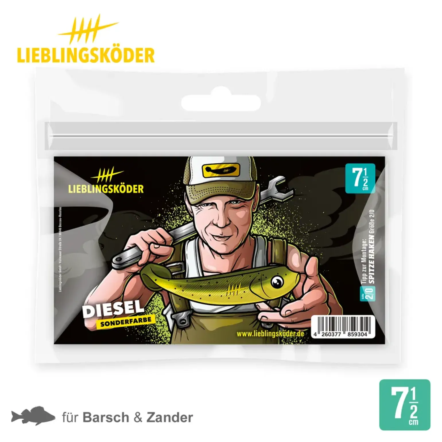 Lieblingsköder 7,5cm Diesel Gummifisch