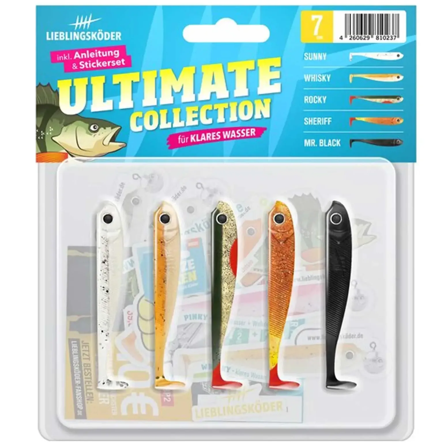 Lieblingsköder 7,0cm Ultimate Collection klares Wasser Gummifisch