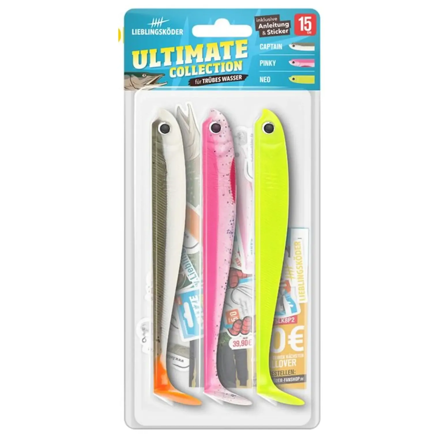 Lieblingsköder 15,0cm Ultimate Collection trübes Wasser Gummifisch