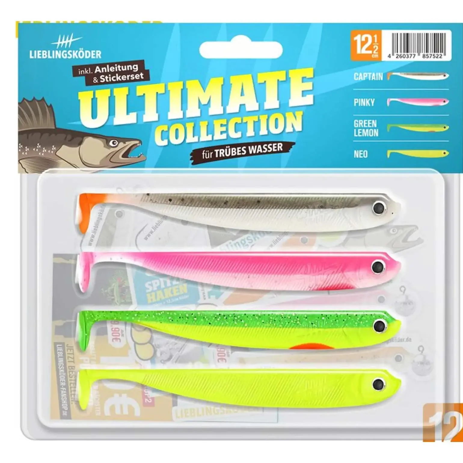 Lieblingsköder 12,5cm Ultimate Collection trübes Wasser Gummifisch