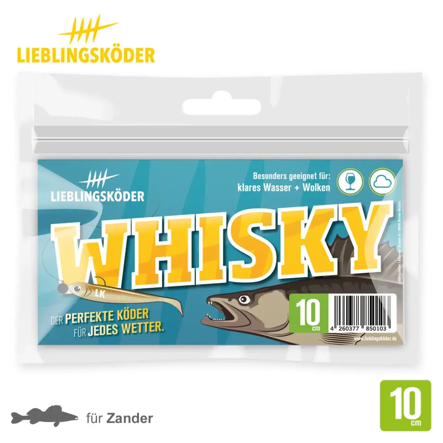 Lieblingsköder 10cm Whisky Gummifisch