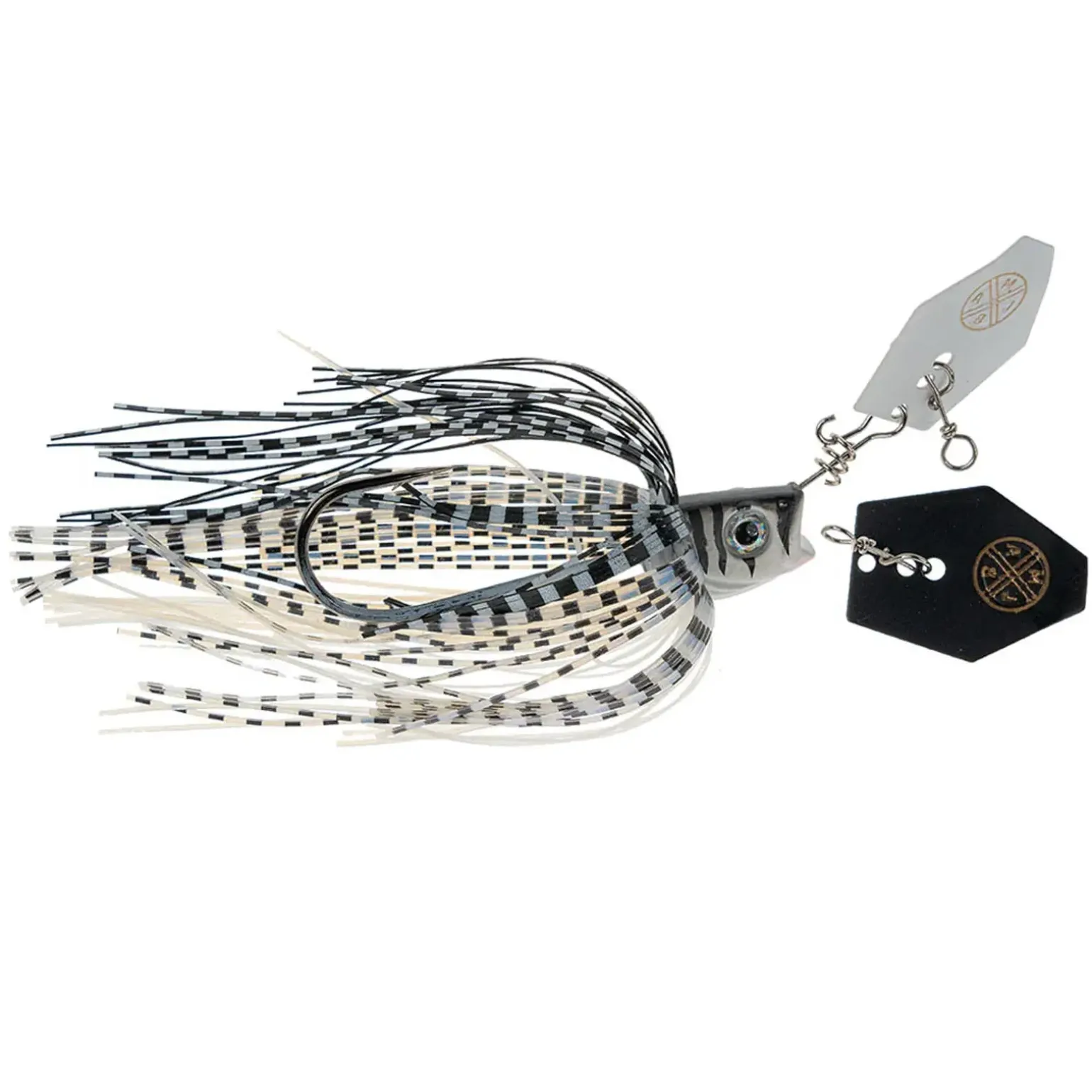LMAB Multi Vibe 2.0 10g #1/0 White Tiger Chatterbait