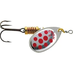 Mepps Agila mit Punkten Gr. 2 Silber/rot Spinner