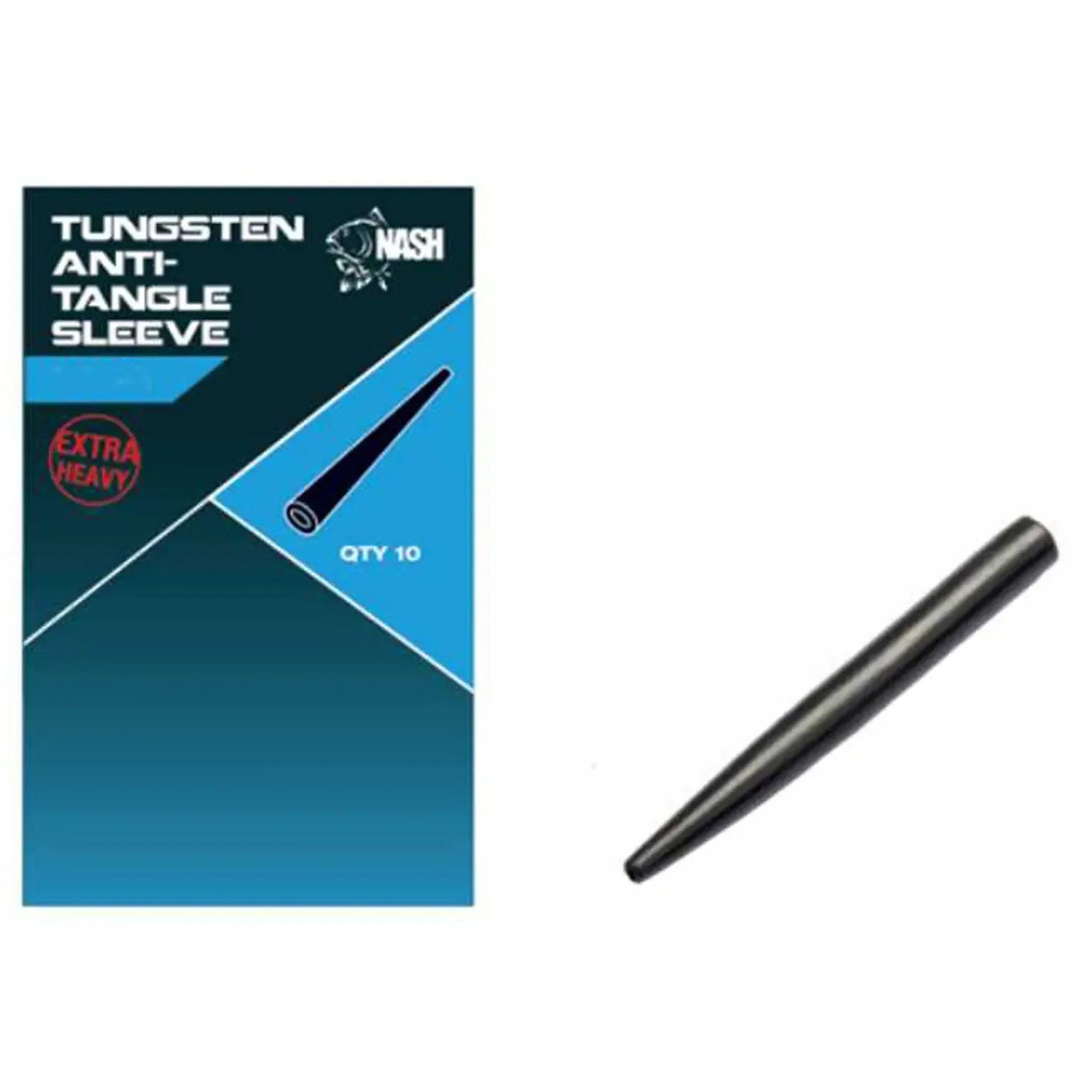 Nash Cling On Tungsten Anti-Tangle Sleeve Short Karpfenangeln Zubehör