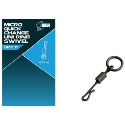 Nash Quick Change Uni Ring Swivel Wirbel Karpfenangeln Zubehör