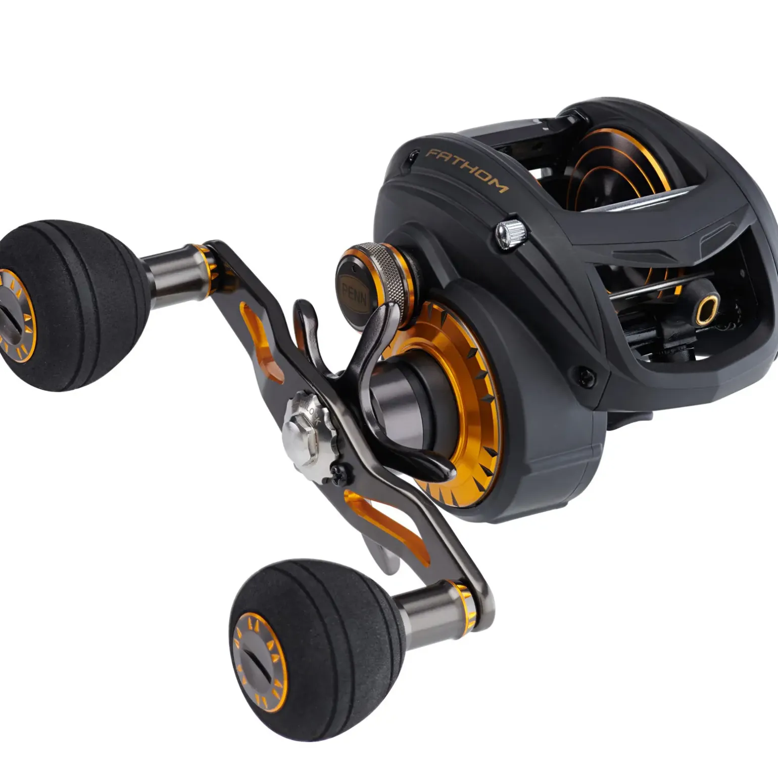 Penn Fathom 400 Low Profile Baitcastrolle Meer Linkshand