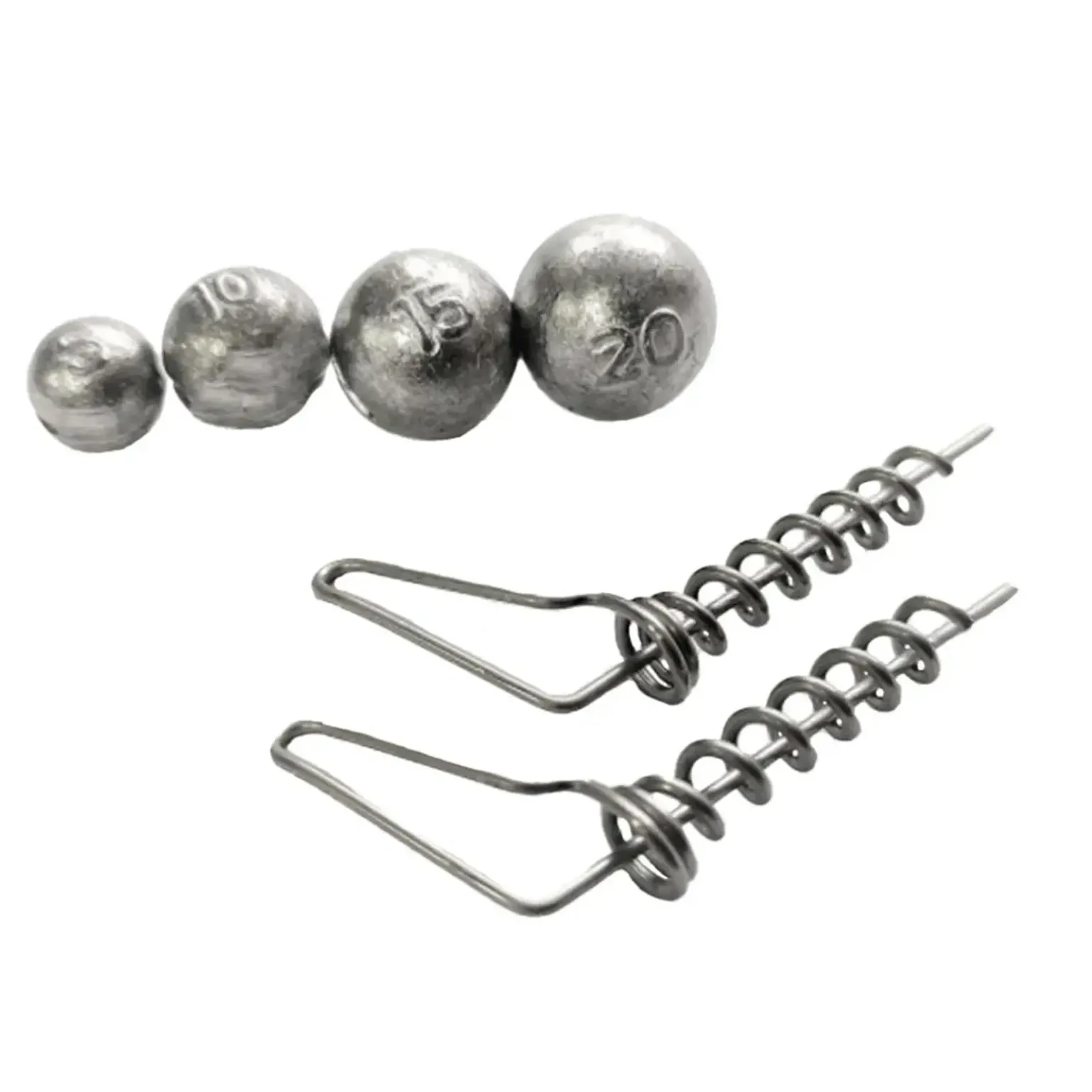 Pikecraft The System S-Screw Set Light 2xS-Screw & Blei 5/10/15/20g Rig Zubehör