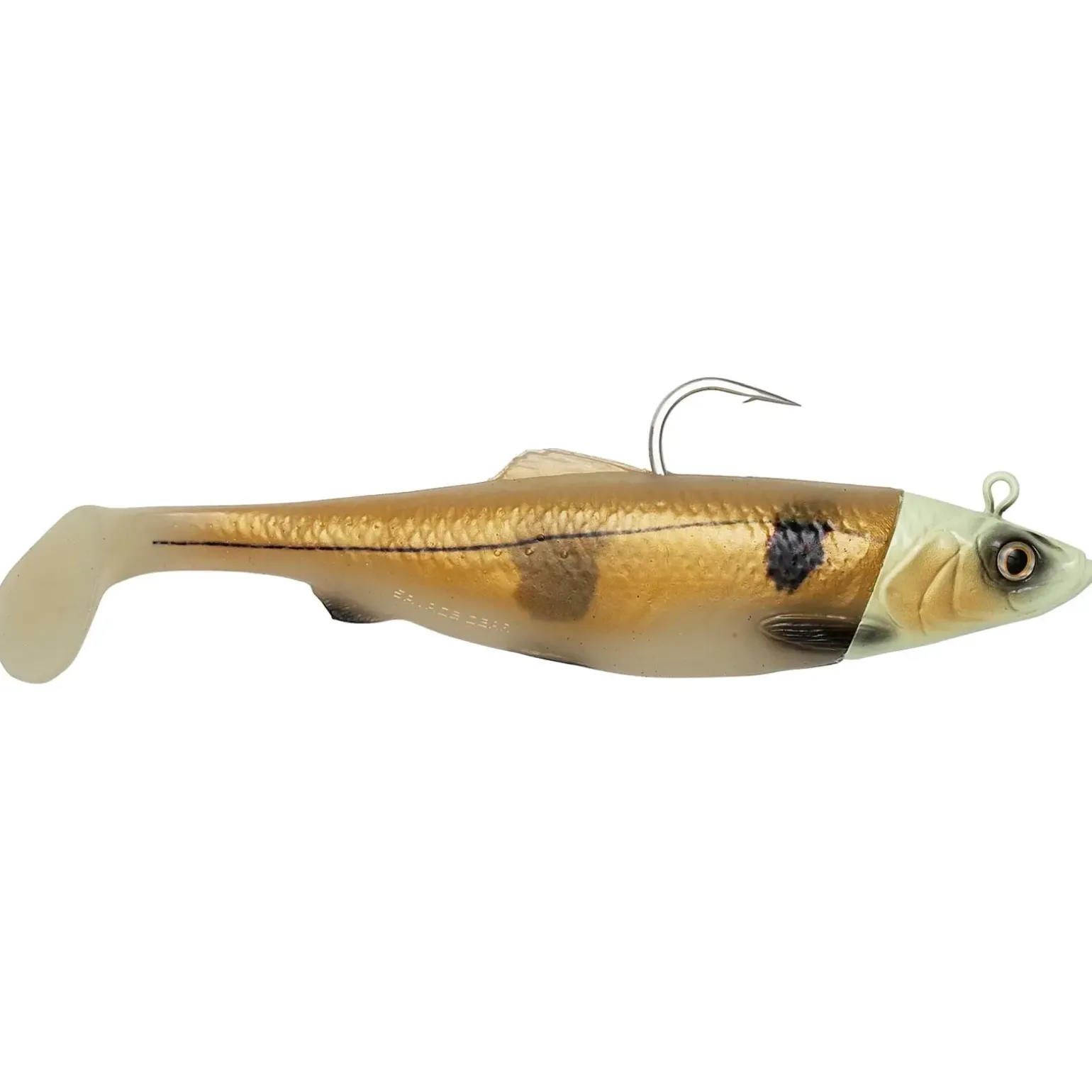 Savage Gear 4D Herring Big Shad 25cm 300g Glow Haddock Norwegen Gummifisch montiert