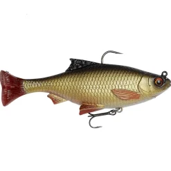 Savage Gear 3D Pulse Tail Roach 10cm 2St Rudd Gummifisch montiert