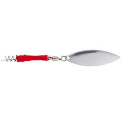 Savage Gear Screwin Spin Teaser M Silver Red 3 Stück Gummifisch-Zubehör