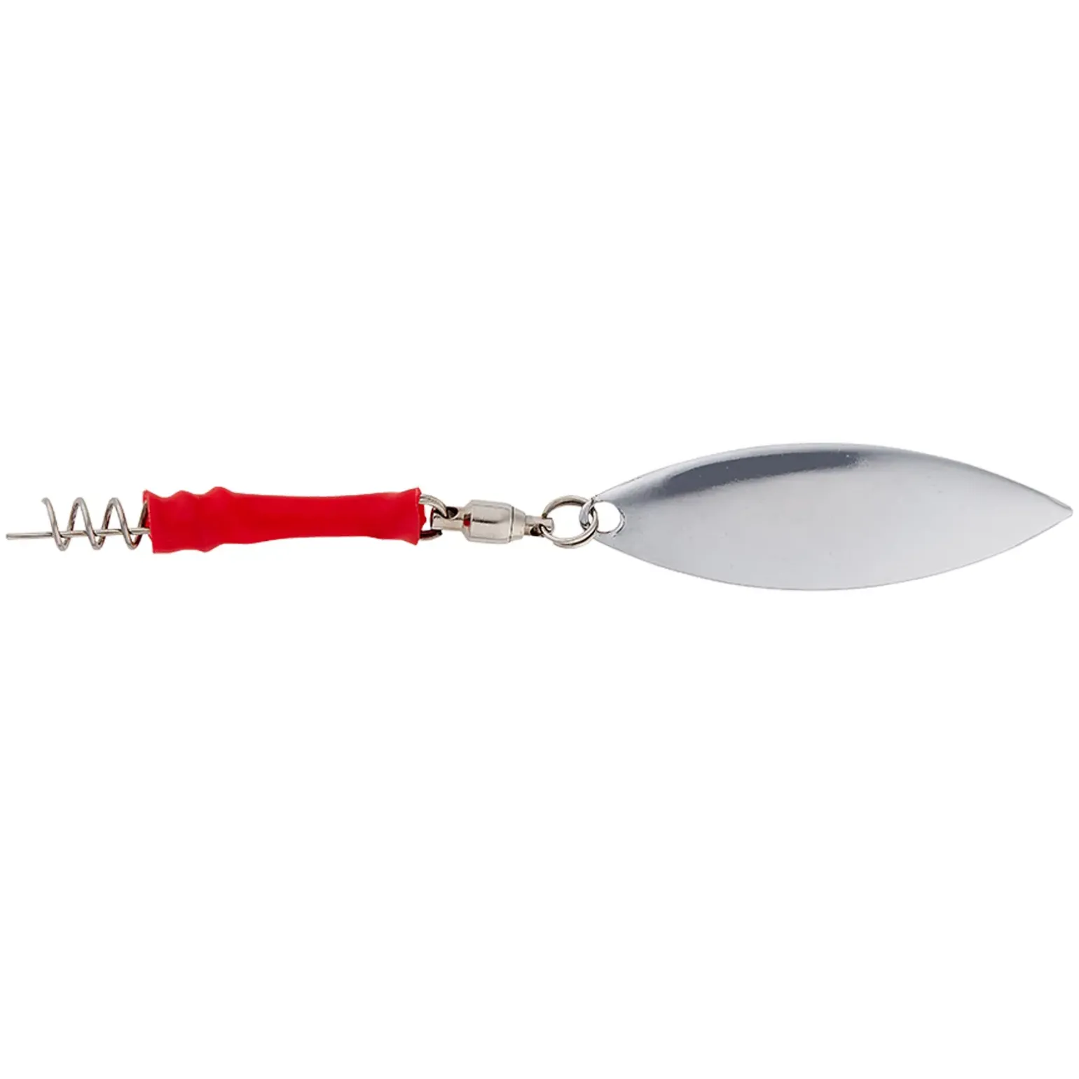 Savage Gear Screwin Spin Teaser M Silver Red 3 Stück Gummifisch-Zubehör
