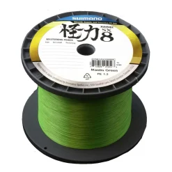 Shimano Kairiki 8 Mantis Green 0.280mm/29.3kg geflochtene Angelschnur Wunschlänge