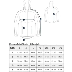 Sirius Membrane Jacket Adventer Anthracite Gr.L Anglerjacke