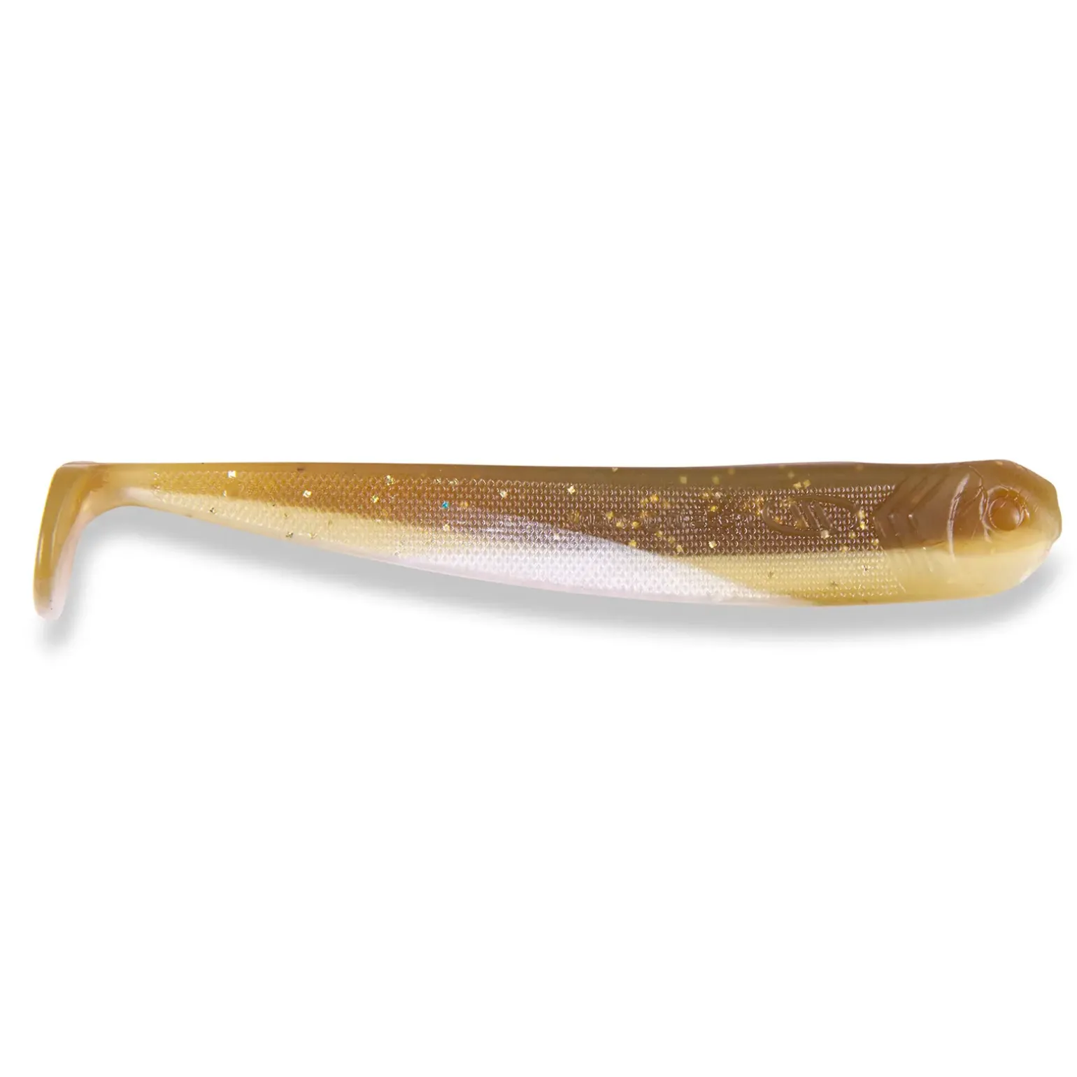 Sänger Iron Claw Moby Long Shad 2.0 11,5cm Motoroil Pearl Gummifisch