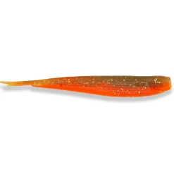Sänger Iron Claw Moby V-Tail Non Toxic 2.0 12,5cm Motoroil Orange UV 1 Stück Gummifische