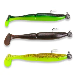 Sänger Splitfire 15cm/14g Action Pack 5 montiertes Gummifisch-Set