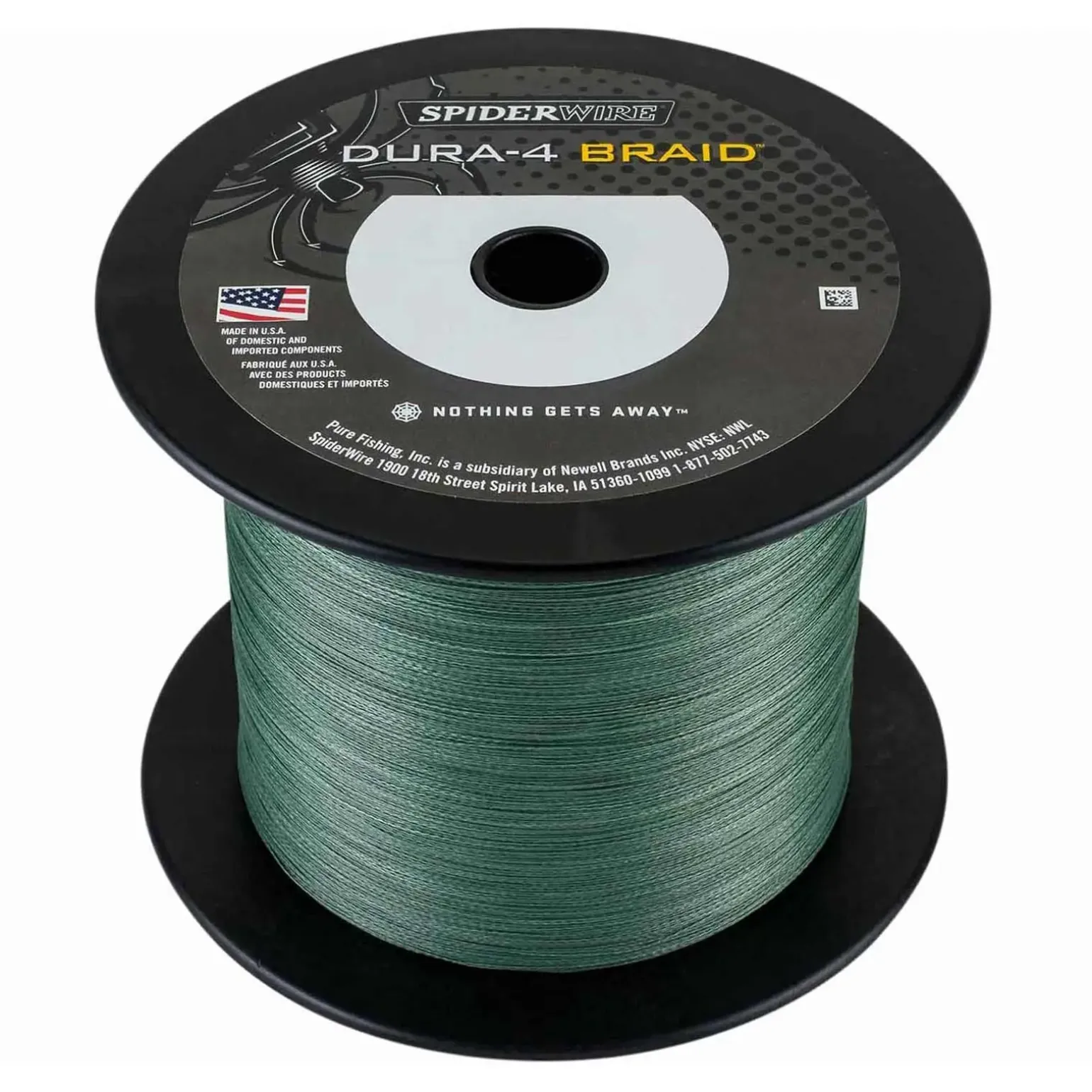 Spiderwire Dura 4 Braid 0,20mm Green 17,0kg 37lb Geflochtene Angelschnur Meterware