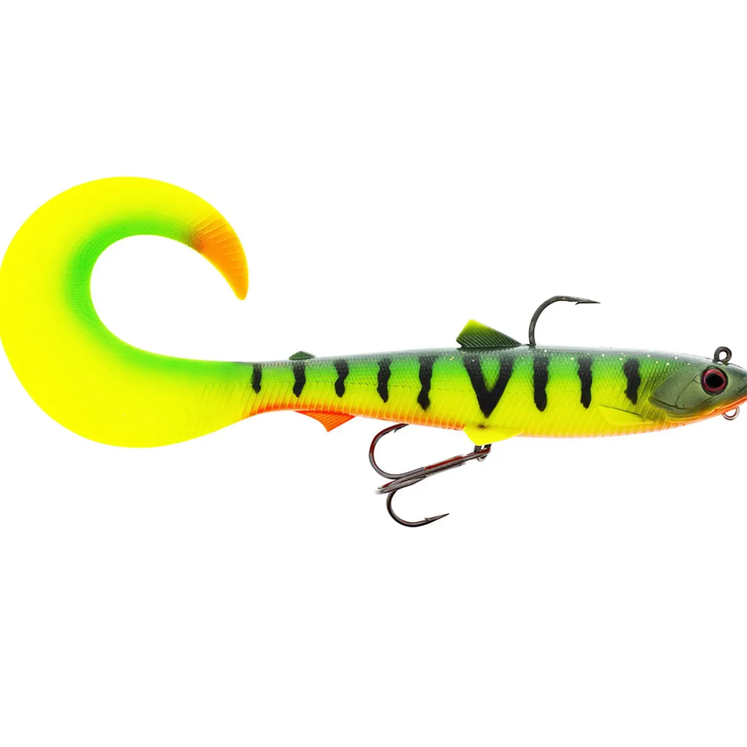 Westin Bullteez Curltail R2F 16cm 35g Sinking Tiger Perch 1Pc Gummifisch